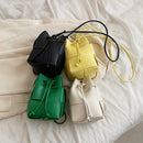 Leather Bucket Bag for Women