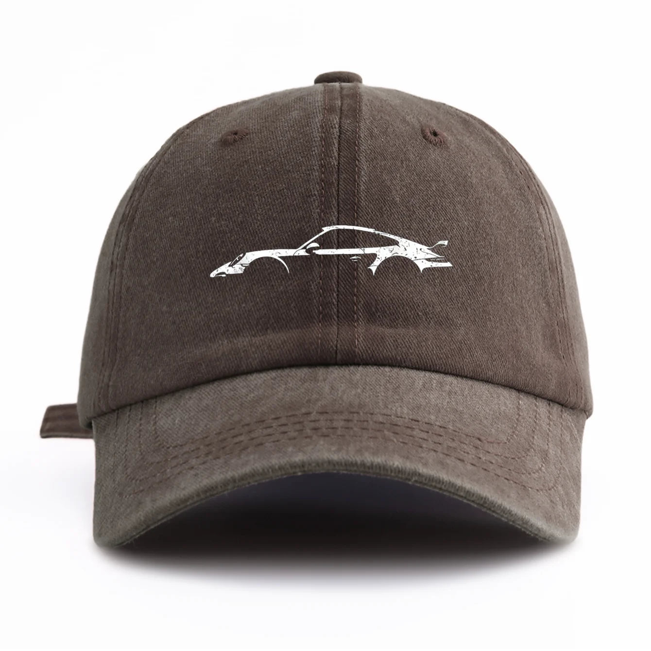 911 Print Washed Baseball Cap — Adjustable Unisex Dad Hat