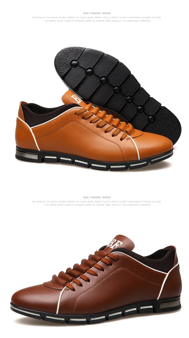 Brown and Black shoes on a White background
