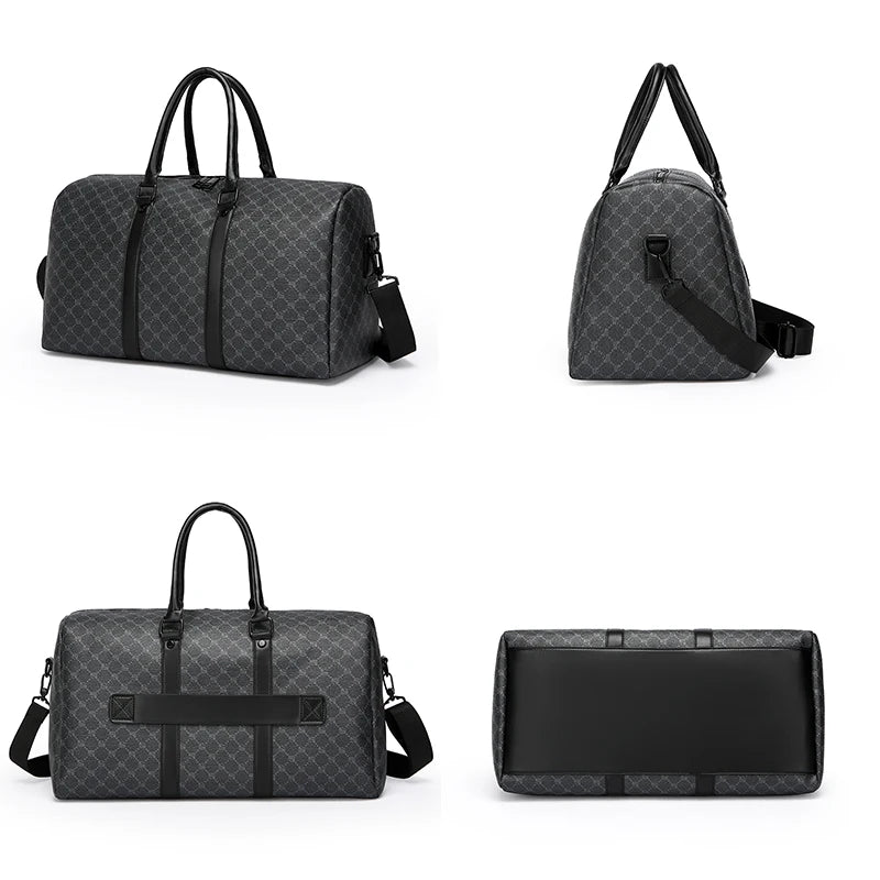 Men's Large Capacity Black Business Travel Bag