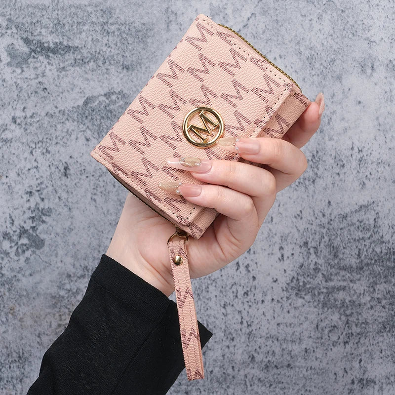 Women's Short PU Leather Wallet – Multi-Card Slot Coin Purse