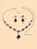 Droplet Necklace and Earrings Set