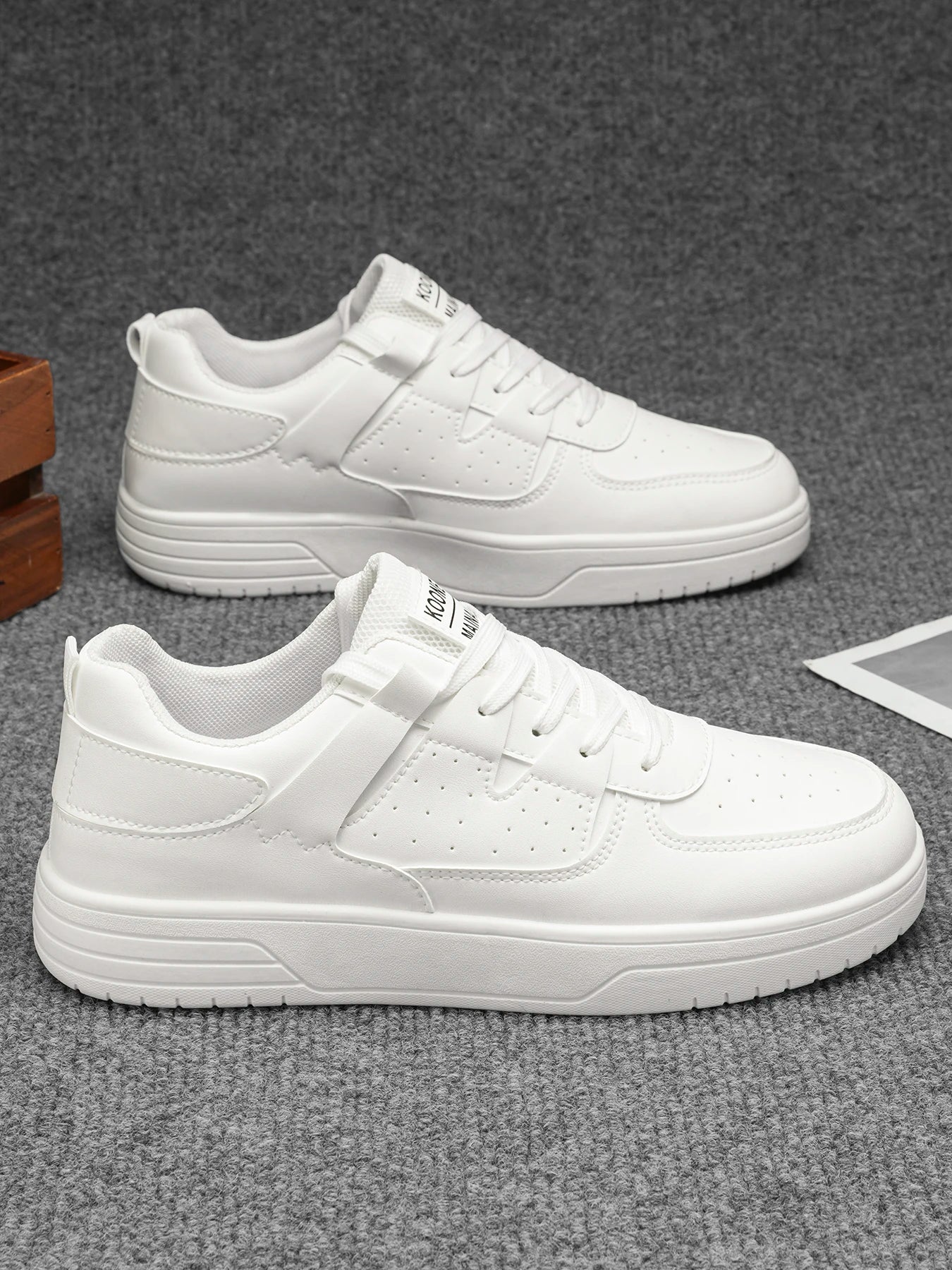 Men's Fashionable Casual Sports Shoes – Artificial Leather Everyday Sneakers