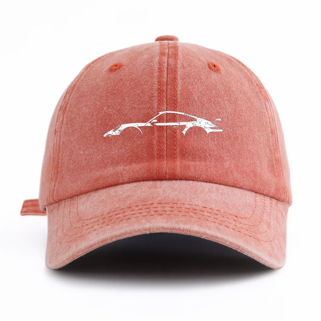 911 Print Washed Baseball Cap — Adjustable Unisex Dad Hat