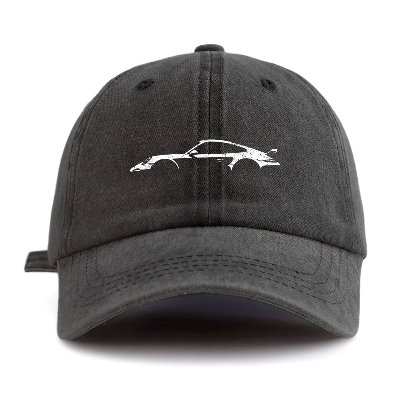 911 Print Washed Baseball Cap — Adjustable Unisex Dad Hat