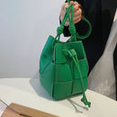 Leather Bucket Bag for Women