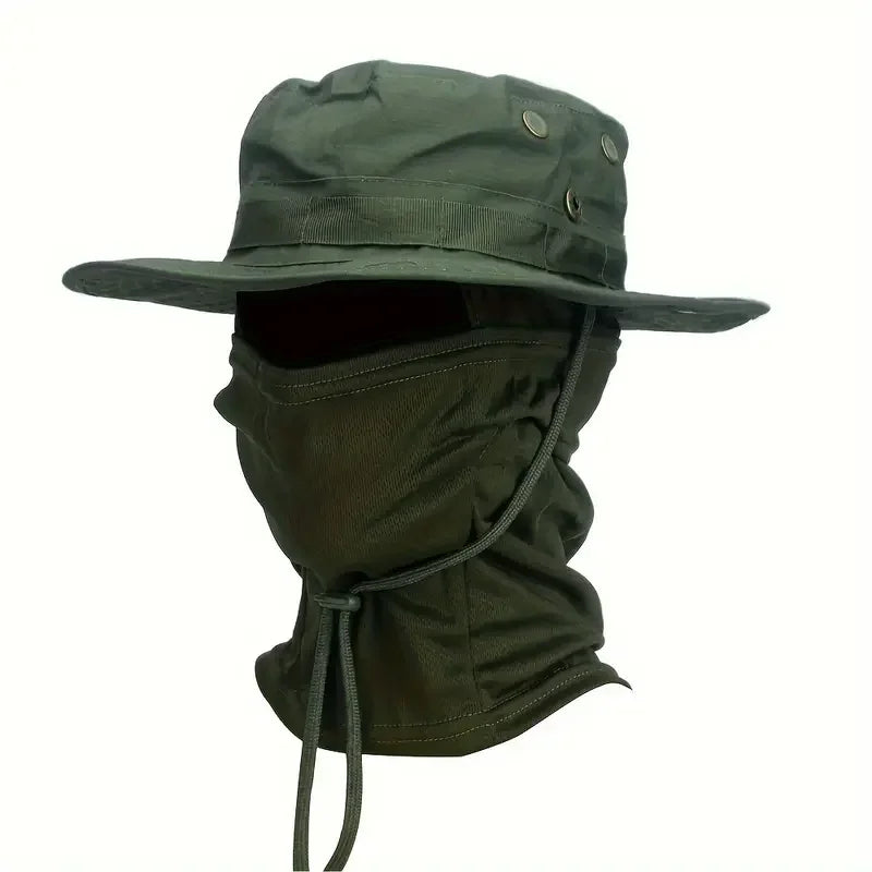 Camouflage Boonie Bucket Hat – Foldable Wide Brim Outdoor Sun Hat
