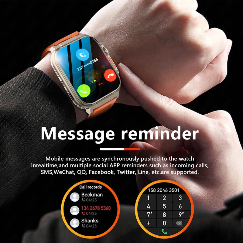 LIGE A70 Smartwatch — 600mAh Battery, Bluetooth Calling & Health Tracking