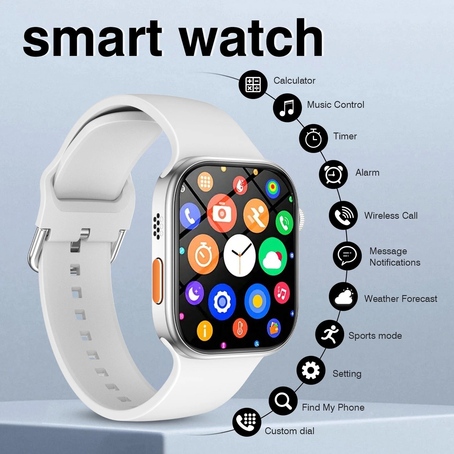 P98 Smart Watch – Wireless Calling, Multi-Sport Tracking & Heart Rate Monitor