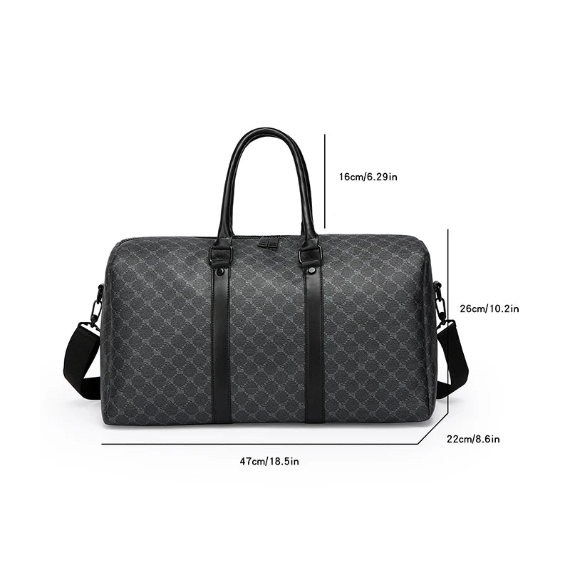 Men's Large Capacity Black Business Travel Bag