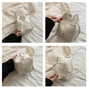 Leather Bucket Bag for Women