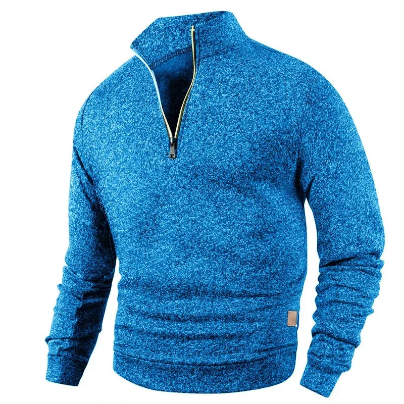 Men's Half-Zip Turtleneck Sweatshirt