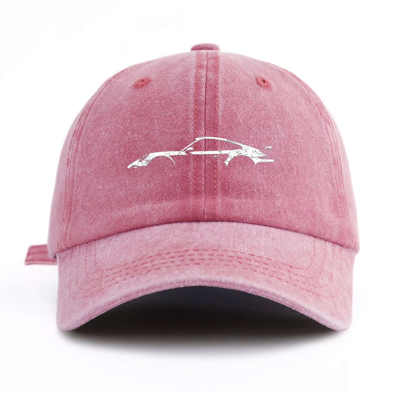 911 Print Washed Baseball Cap — Adjustable Unisex Dad Hat