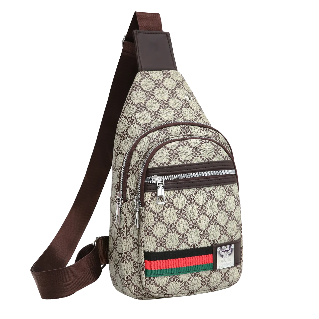 Men's Crossbody Messenger Bag – Multifunction Shoulder & Chest Pack with Earphone Port