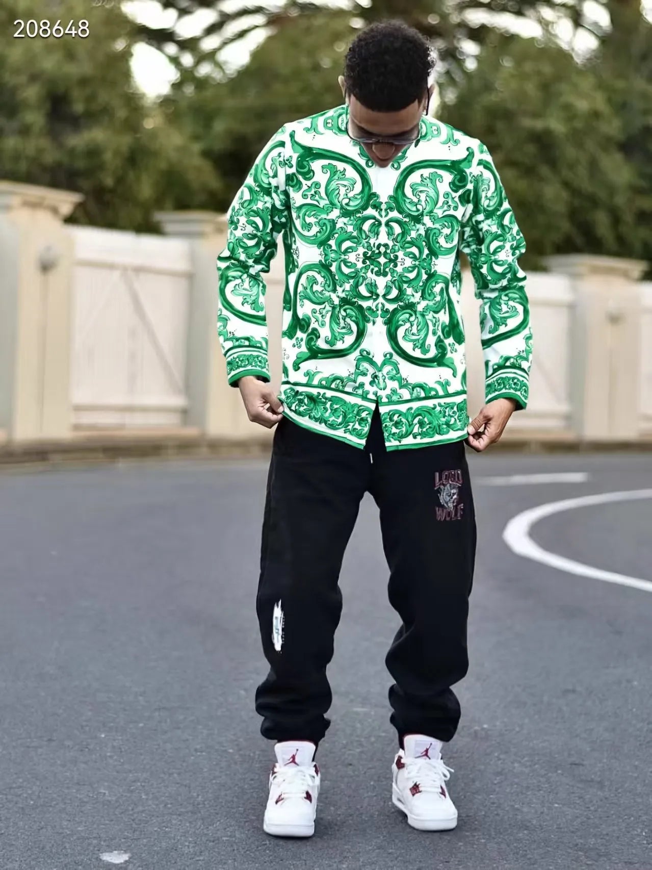 Men's Luxury Party Shirt – Elegant Slim Fit Dress Shirt for Special Occasions