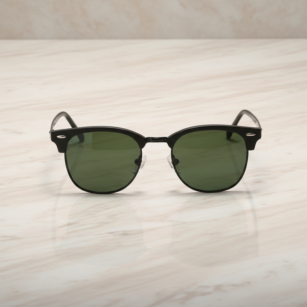 Black Green Flat Lay