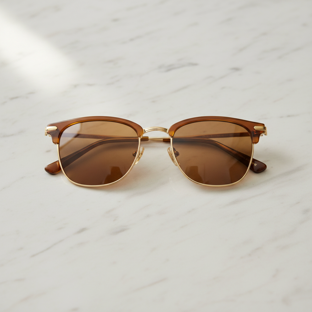 Brown Gold Flat Lay