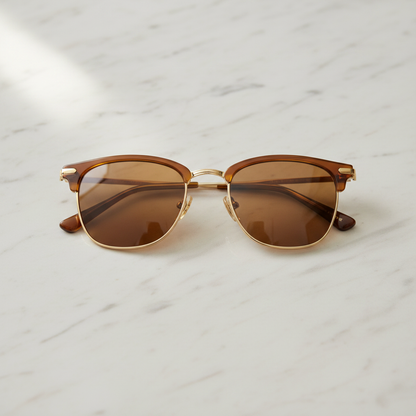 Brown Gold Flat Lay