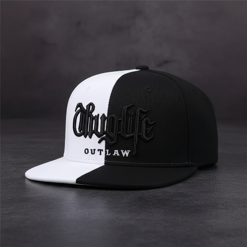 Cap — White and Black