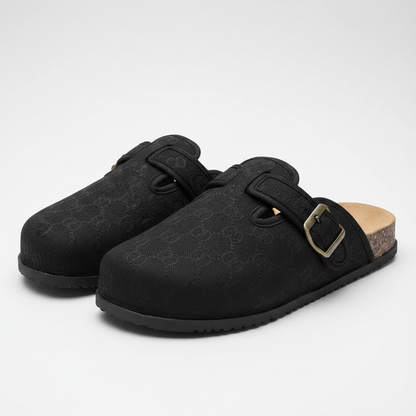 Cork Slippers Black - Clean