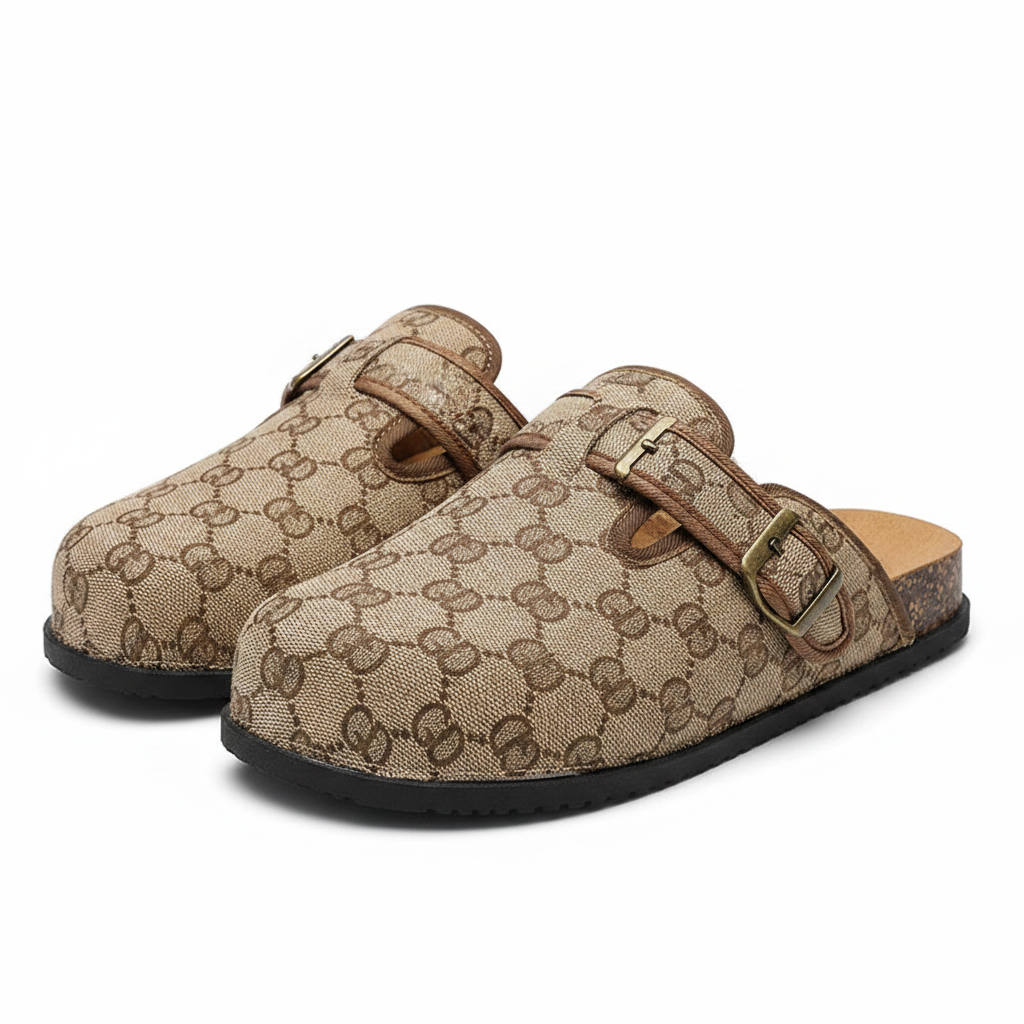 Cork Slippers Brown - Clean