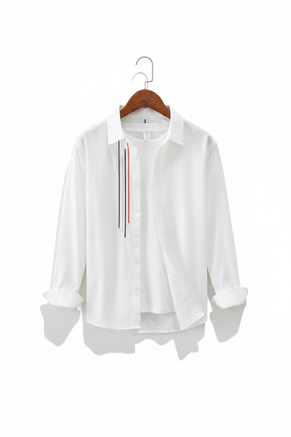 Cotton Shirt Jacket - White