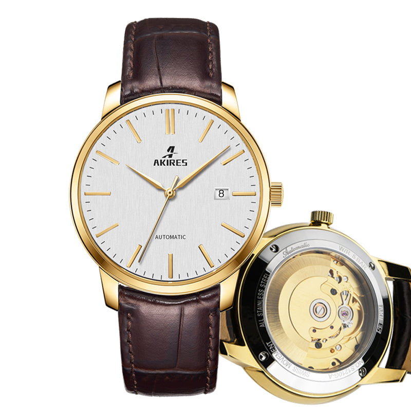 GM1004 automatic leather watch supplier reference