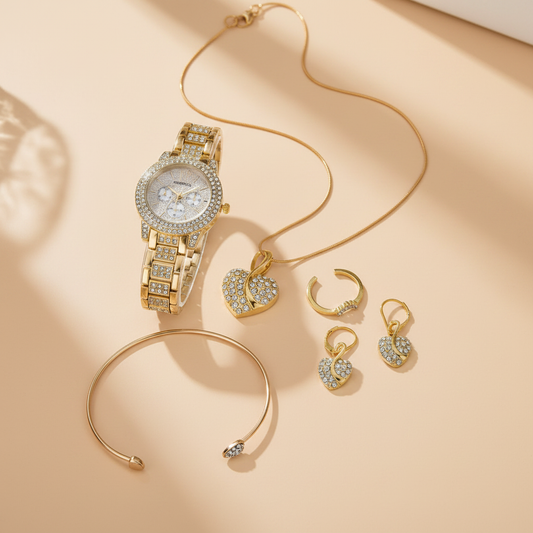 Gold Jewelry Set