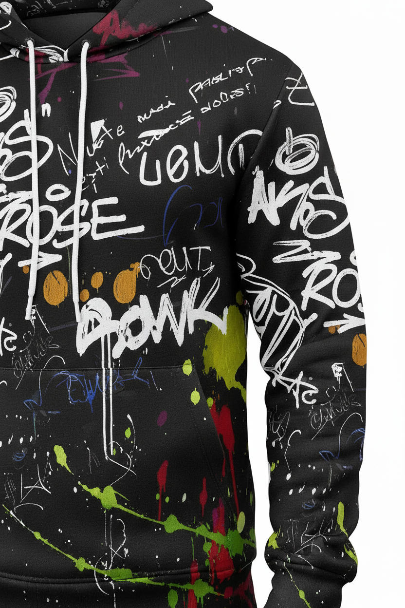 Graffiti Hoodie Detail
