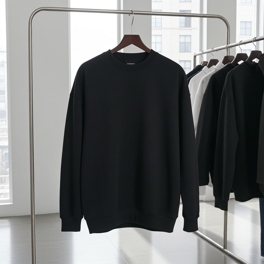 Men's Casual Crew Neck Sweatshirt – Comfortable Everyday Pullover Top