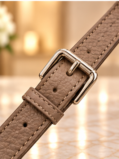 Beige mini phone crossbody bag adjustable strap detail