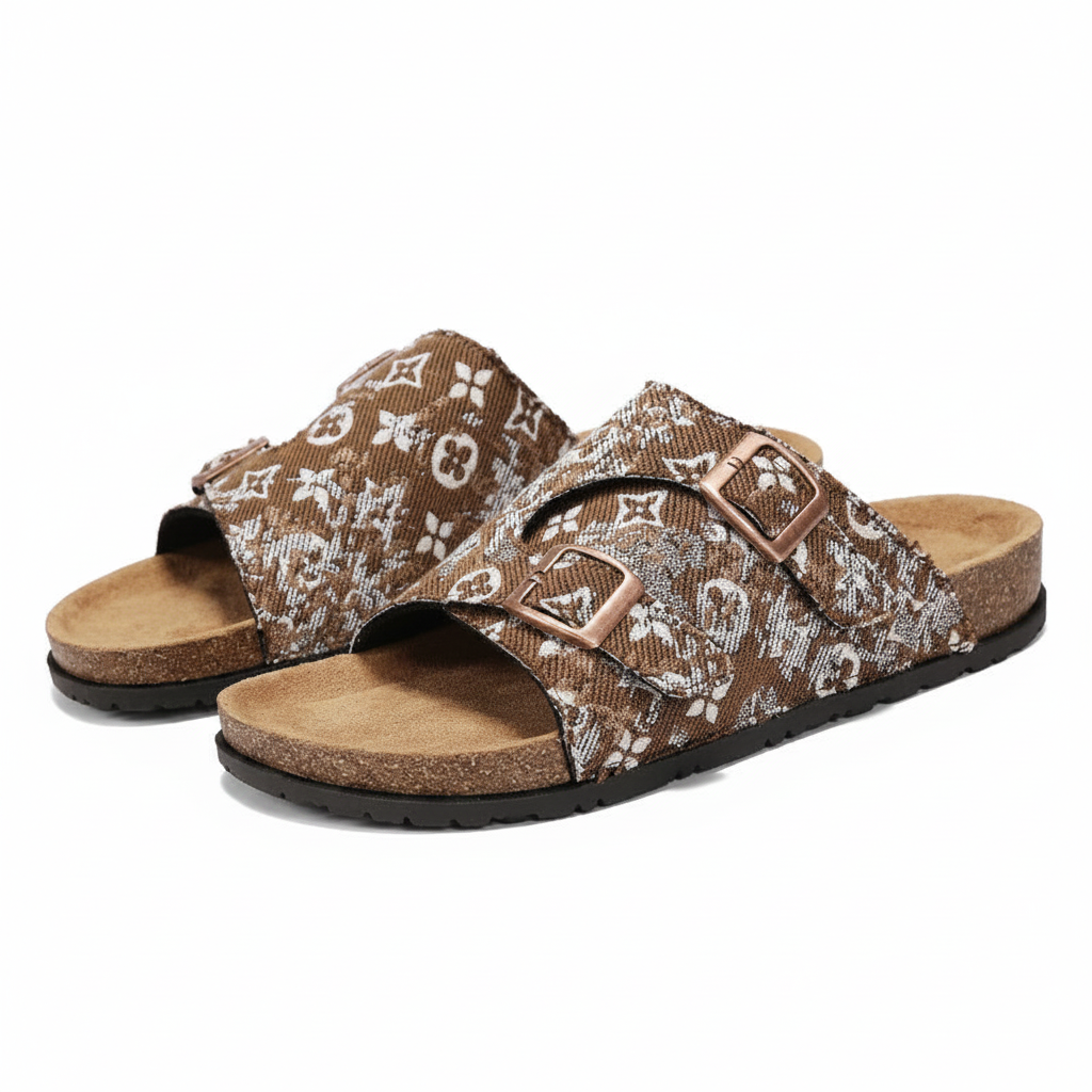 Monogram Cork Sandals — Product