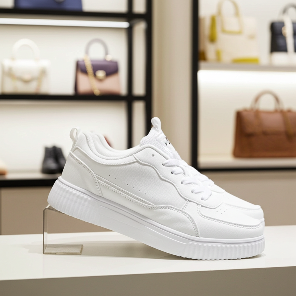 Casual Breathable Walking Sneakers – Lightweight Flat Sole Everyday Shoes