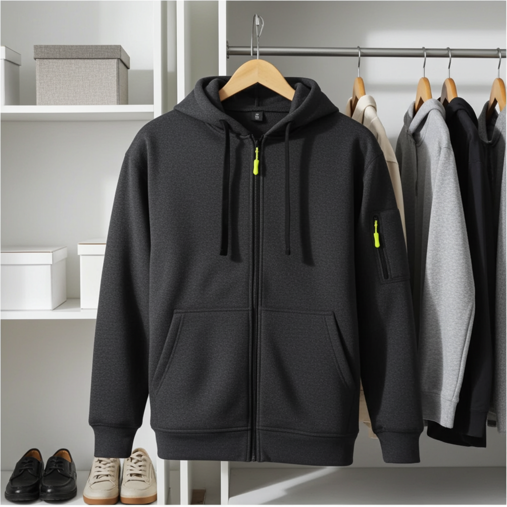 Men's Multi-Color Pullover Hoodie – Comfortable Everyday Casual Sweatshirt