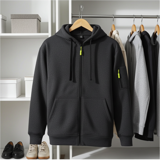 Men's Multi-Color Pullover Hoodie – Comfortable Everyday Casual Sweatshirt