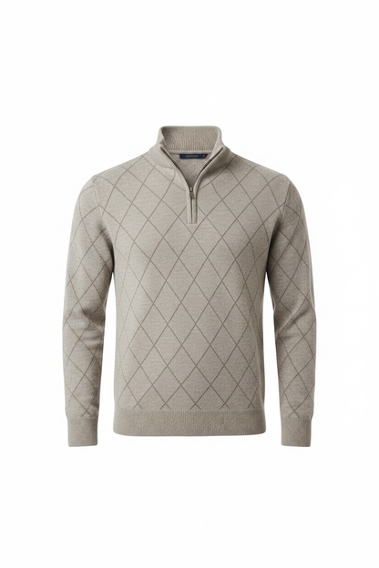 Quarter Zip - Beige