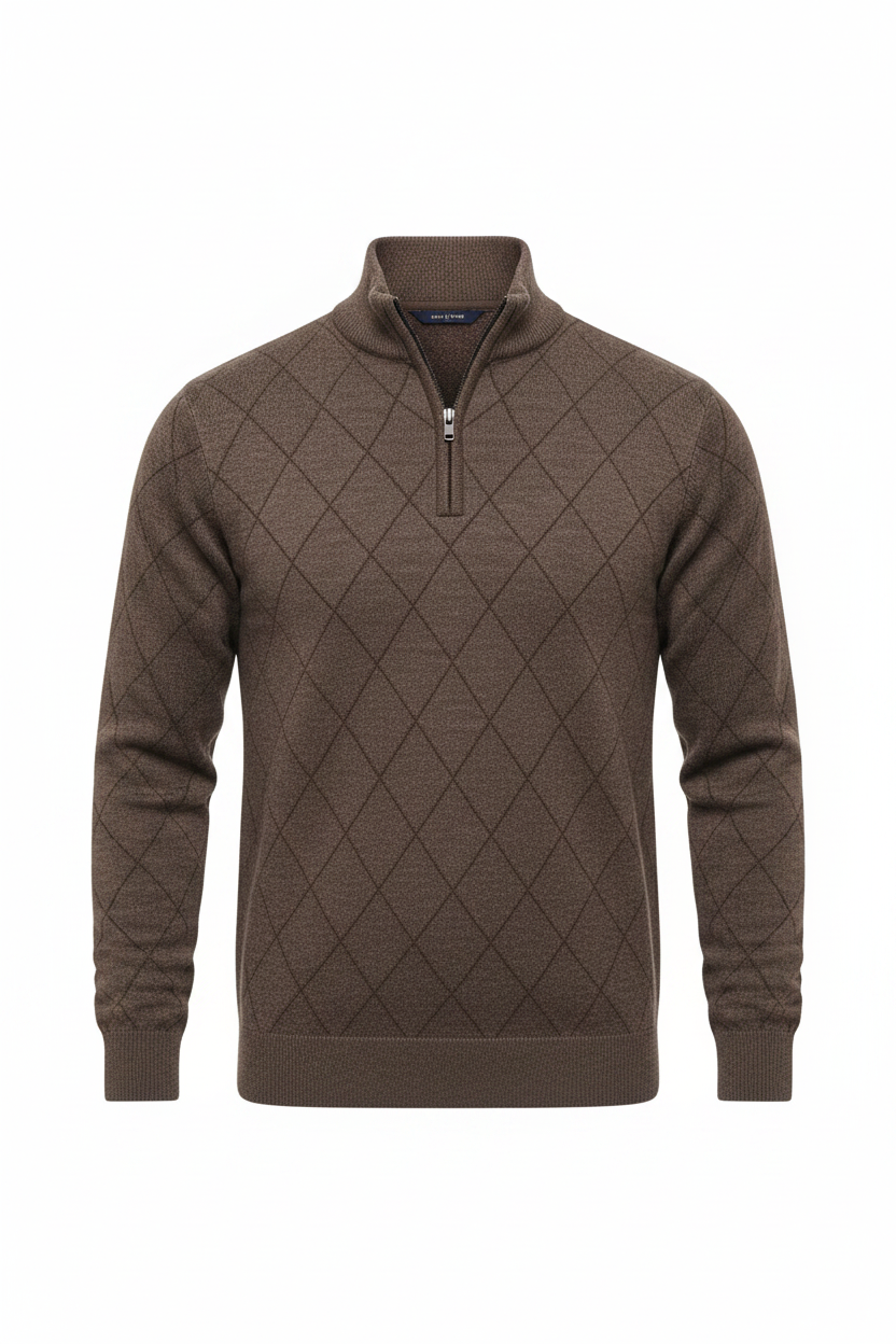Quarter Zip - Coffee