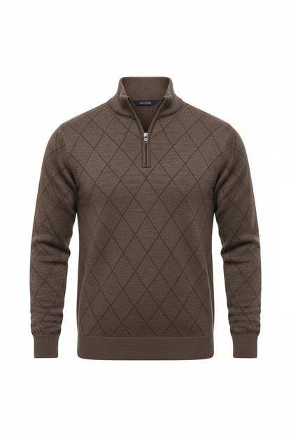 Quarter Zip - Coffee