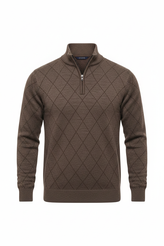 Quarter Zip - Coffee