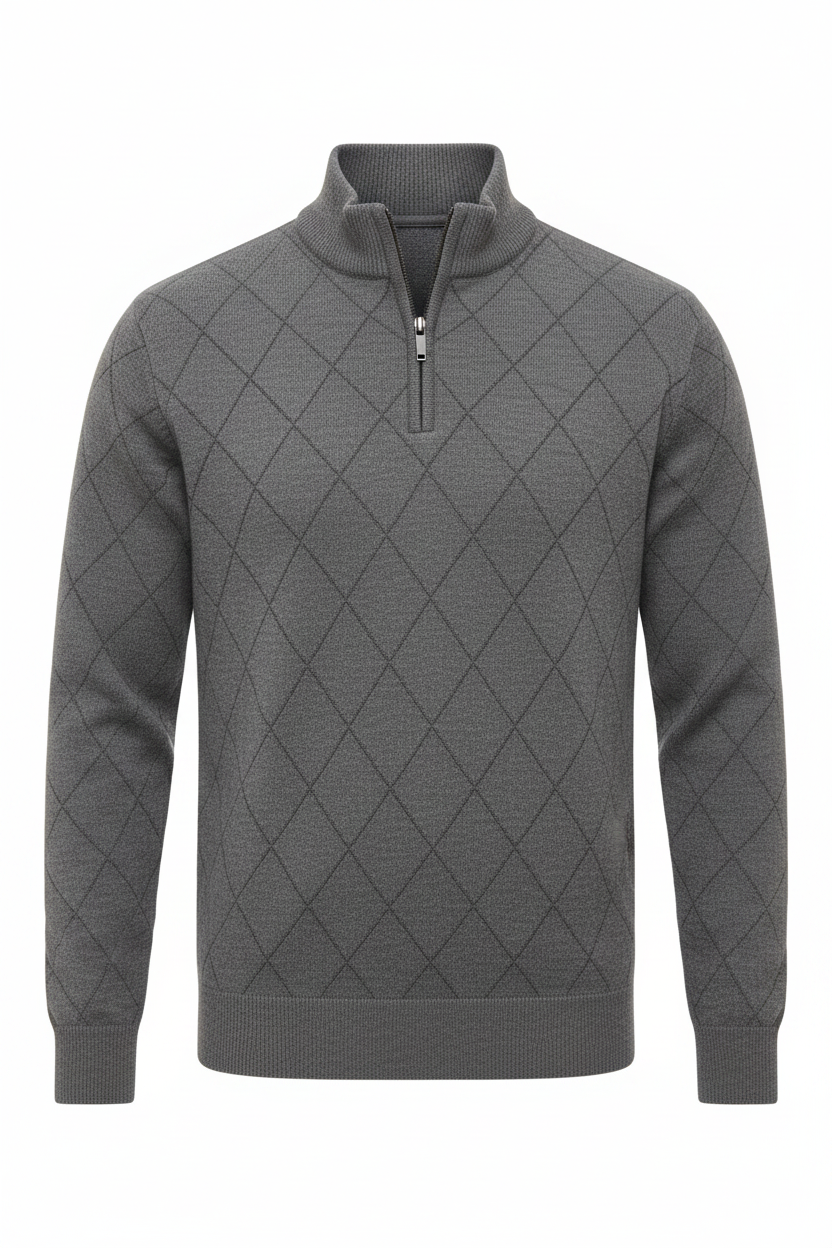 Quarter Zip - Grey