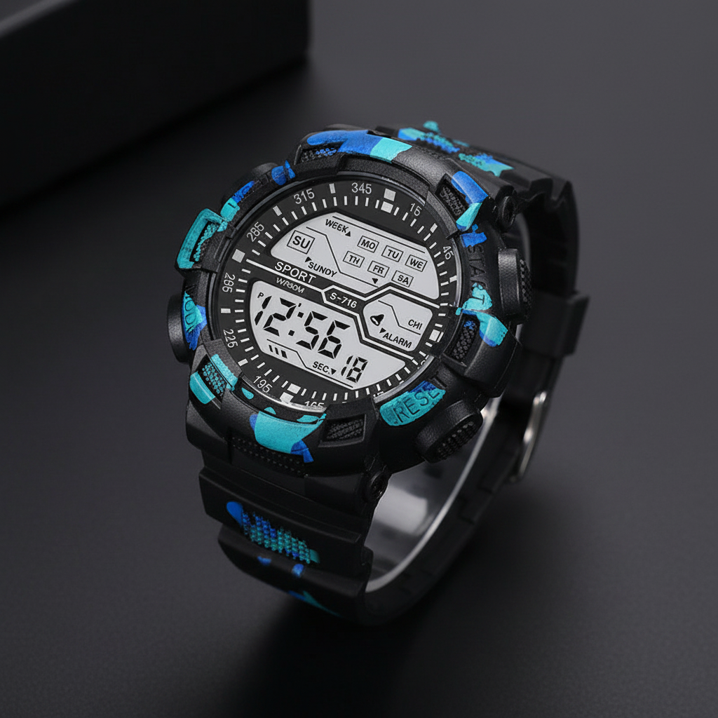 Watch — Camouflage Blue