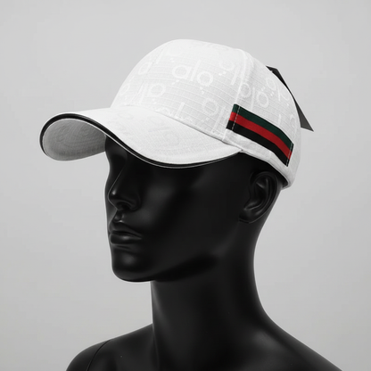 White Cap – Light Grey Background