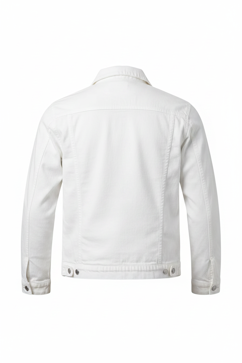 White denim jacket ghost back