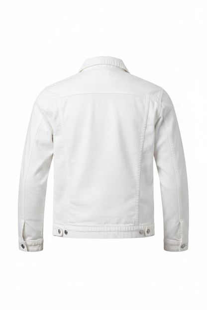 White denim jacket ghost back