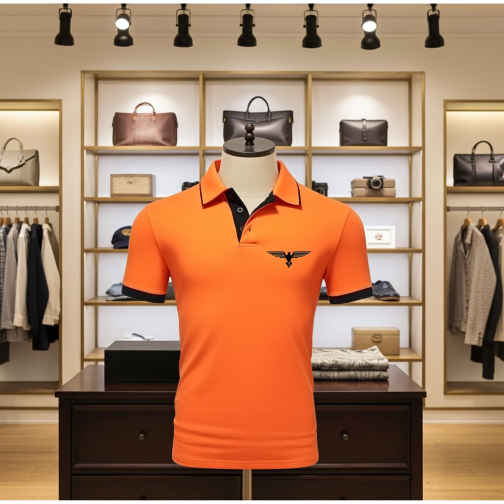 Men's Polo Collar T-Shirt – Slim Fit Casual Cotton Top