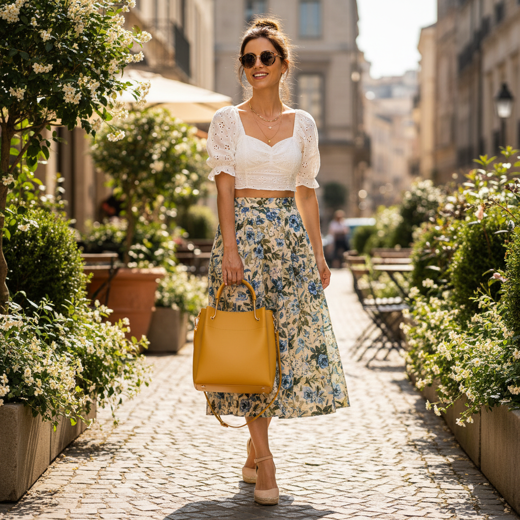 Yellow Bucket Bag Lifestyle