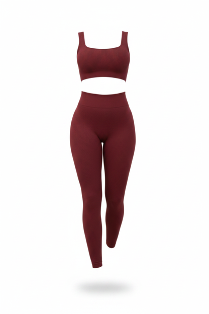 Yoga Set - Wine Red